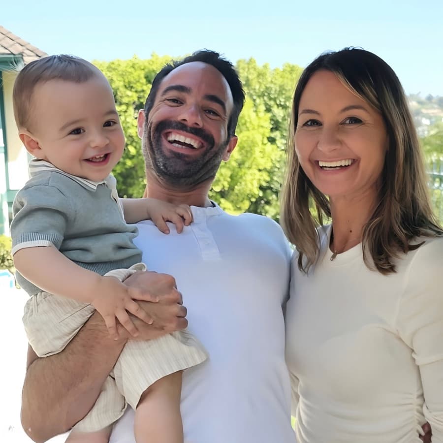 Marcus with his wife Marilyn and son Beau